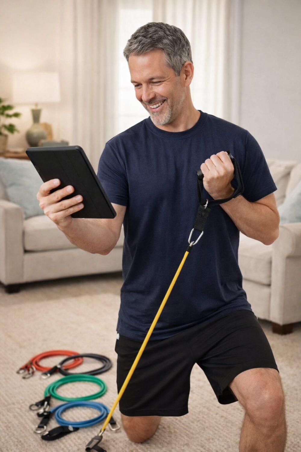 Adult pickleball player